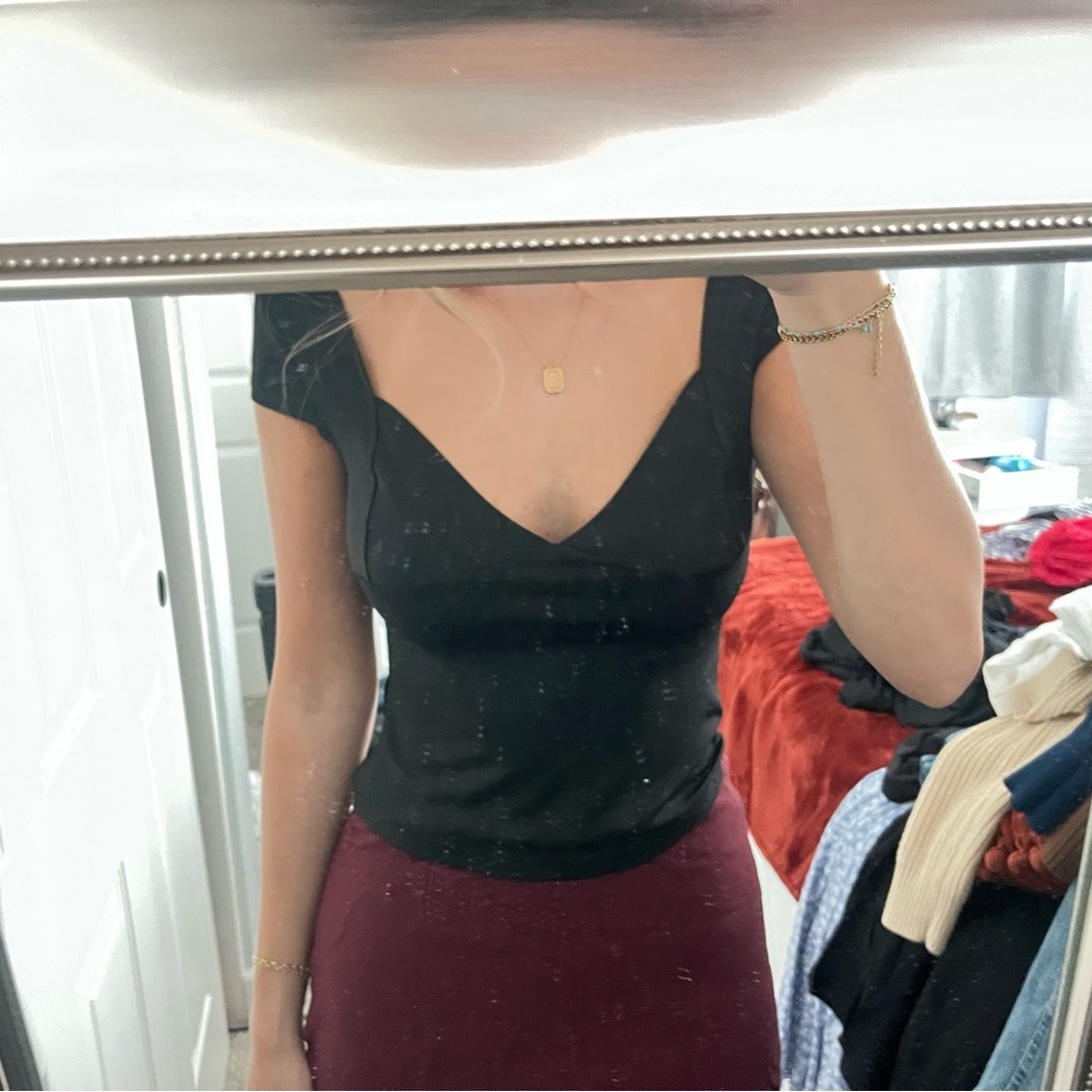 Source Unknown Black Women's Blouse